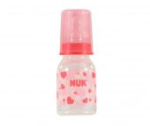 Nuk Silikon Emzikli Standart PP Biberon 110 ml Baby Kırmızı - 1