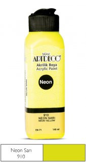 ARTDECO AKRİLİK BOYA 140 ML NEON SARI - 1