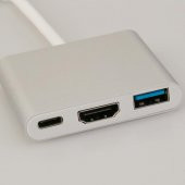 Macbook Type-C to HDMI Dönüştürücü Kablo Multiport - 2