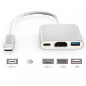 Macbook Type-C to HDMI Dönüştürücü Kablo Multiport - 5