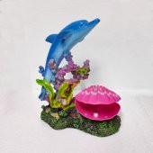 Yunus  Hava Taşlı Midye Akvaryum Aksesuarı Dekoru 26x20 Cm - 1