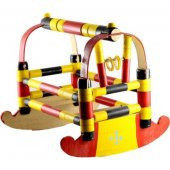 DEKORATİF BEŞİK AHŞAP OYUNCAK BEBEK BEŞİĞİ KÜÇÜK 30 X 25 X 25 CM - 1