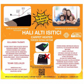 ELEKTRİKLİ HALI ALTI ISITICI YER SOBASI 240 cm x 180 cm - 2