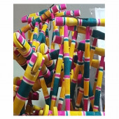 AHŞAP YÜRÜTEÇ ÇIKRIK DOĞAL EL İŞÇİLİĞİ RENKLİ BEBEK YÜRÜTECİ - 3