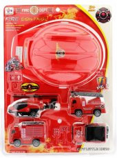Baretli İtfaiye Araçları Seti - 1