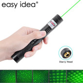 GREEN LASER POİNTER ŞARJLI GÜÇLÜ YEŞİL LAZER METAL KASA - 4