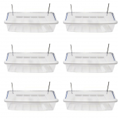 Tüm Kuşlar İçin Izgaralı Şeffaf Yemlik 15 cm 6 Adet - 1