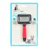 Flip İnce Uçlu Kedi Köpek Tarağı Kırmızı Small - 3