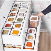 VİP AHMET 12 li süper set 900 ml saklama kabı - 1