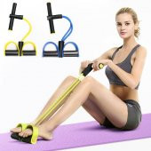 Body Trimmer Egzersiz Aleti El Ayak Direnç Yayı Lastiği Spor Fitness Vücut Karın Kondisyon Lastik - 1