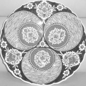 40cm Tabak için Hazır Çini Deseni 1 - 2