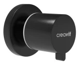 Creavi̇t AC50L.SYM Siyah Mat Aç-Kapa Ara Kesme Valfi 1/2 - 1
