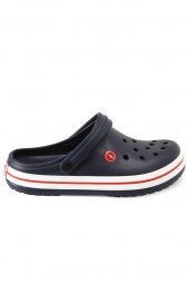 Unisex Lacivert Beyaz Crocband Platform Clog Terlik - 6