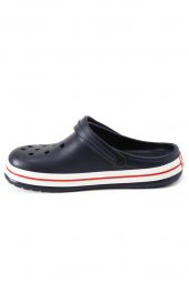 Unisex Lacivert Beyaz Crocband Platform Clog Terlik - 7