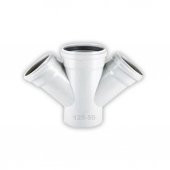 125*50 Pvc Çift Çatal 45 Derece - 1