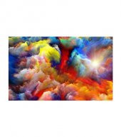 Dancing Clouds 5 Parça Kanvas Tablo 135X85 Cm - 1