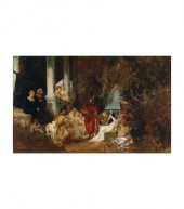 Hans Makart 5 Parça Kanvas Tablo 135X85 Cm - 1