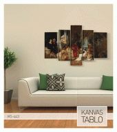 Hans Makart 5 Parça Kanvas Tablo 135X85 Cm - 3
