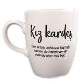 BEYAZ KIZ KARDEŞ TASARIM KUPA thumbnail 1