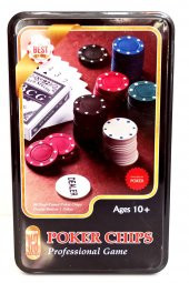 80 Çipli Oyun Fişli Profesyonel Poker Seti - 4