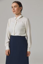 KADIN BÜYÜK BEDEN ÇAN ETEK SORALLİNE 778 LACİVERT SORALLİNE - 2