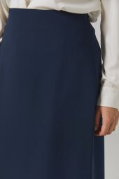 KADIN BÜYÜK BEDEN ÇAN ETEK SORALLİNE 778 LACİVERT SORALLİNE - 3