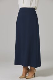 KADIN BÜYÜK BEDEN ÇAN ETEK SORALLİNE 778 LACİVERT SORALLİNE - 4