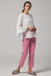 BAYAN ABİYE BLUZ SORALLİNE '' 4195 KREM - 4