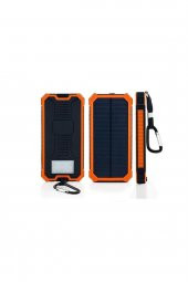 AteşTech 12000 Mah  Taşınabilir Güneş Enerjli Solar Powerbanki 6 Led - 5