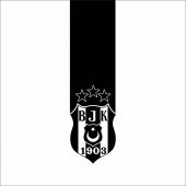 Beşiktaş Kaput Logo Şerit Sticker - Beşiktaş Logo Araç Kaplama - 2