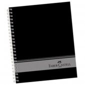 Spiralli A4 3+1 160 Yp. Siyah Defter Faber Castell - 1