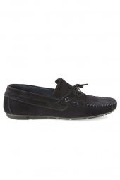 Hakiki Süet Deri Lacivert Günlük Erkek Ayakkabı - 5