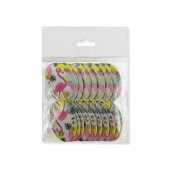 Flamingo Temalı Kürdanlı Sticker - 20 Adet - 2