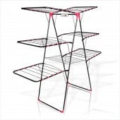 Büyük Çok 3 Katlı Pas İz Yapmaz Çamaşır Kurutma Teli Rafı Askısı - 2