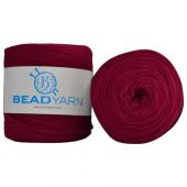 Penye İplik Örgü İpliği Şarap Kırmızısı Bead Yarn 650 Gr 130 Metre - 1