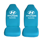 Hyundai Sonota Özel Araba Oto Koltuk Kılıfı Ön Arka Takım Turkuaz Penye Araca Özel Baskılı - 1