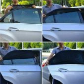 2 Adet Araba Arka Yan Cam Perde Araç İçi Güneşlik Perde Oto Cam Güneşliği Oto Cam Perdesi Otomobil - 4