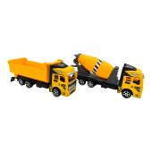 Birlik Oyuncak Çocuklar İçin İnşaatcılık Kamyon Beton Mikseri İkili Set Oyuncağı - 8