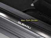 6 Adet Subaru Oto Sticker Çıkartma Kapı Eşikleri - Beyaz - 1