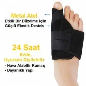 Kemik Düzeltici Baş Parmak Ayak Bunyon Baş Parmak Kemik Koruyucu Makaralı Medikal Gece Ateli - 4