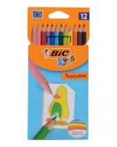 Bic Kids Tropicolors İnce Kuru Kalem Boya Seti 12'li thumbnail 1
