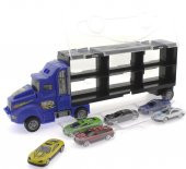 Fırlatma Rampalı Araç Taşıyıcı Mavi Kamyon - 1