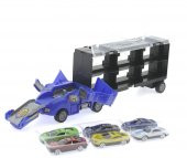 Fırlatma Rampalı Araç Taşıyıcı Mavi Kamyon - 4