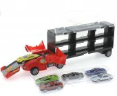 Fırlatma Rampalı Araç Taşıyıcı Kırmızı Kamyon - 2