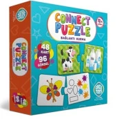 Connect Puzzle Bağlantı Kurma Eşleştirme Kartları 48 Kart - 1
