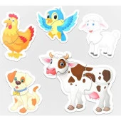 AteşTech Baby Puzzle Çiftlik Hayvanları - 12 Adet -  +1 Yaş - 2