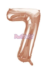 7 Rakam Rose Gold Folyo Balon 40 cm thumbnail 2