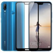 Huawei P20 Lite Zore Kenarları Kırılmaya Dayanıklı Cam Ekran Koruyucu - 2