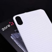 Apple iPhone X Zore Kavisli Arka Karbon Koruyucu Jelatin - 3
