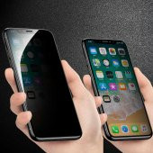 Apple iPhone XS 5.8 Zore Anti-Dust Mat Privacy Temperli Ekran Koruyucu - 3